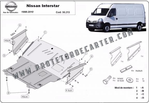 Protetor de Carter de aço Nissan Interstar