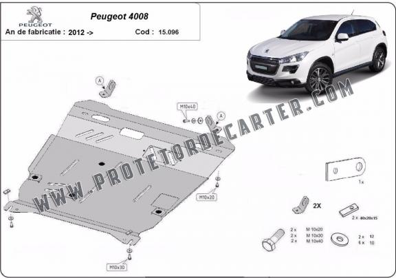 Protetor de Carter de aço Peugeot 4008