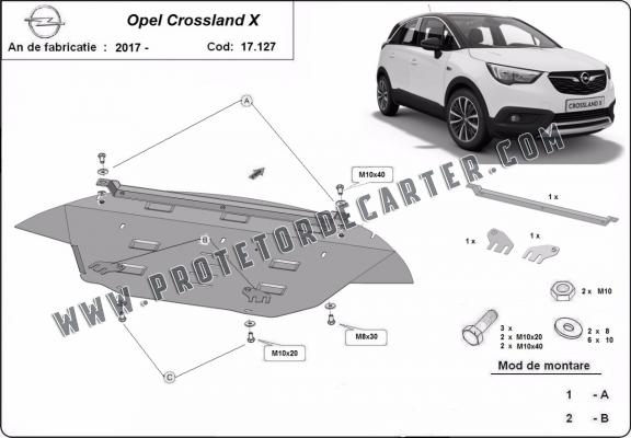 Protetor de Carter de aço Opel Crossland X