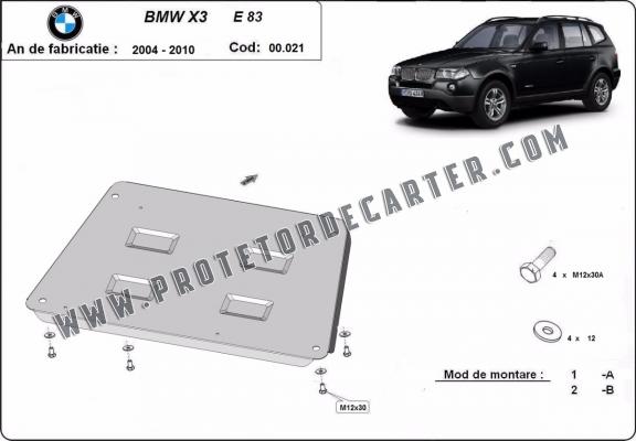 Protetor de Carter de aço BMW X3