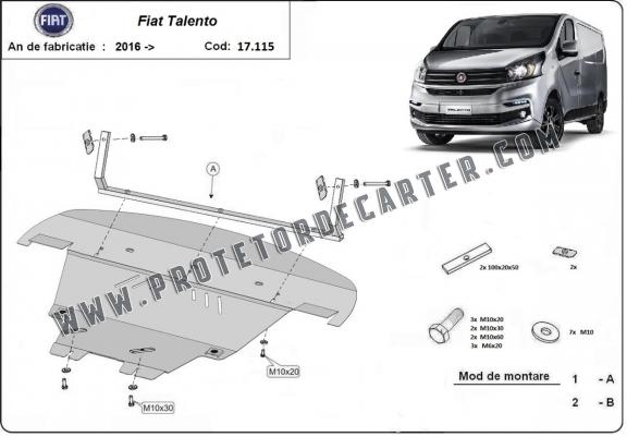 Protetor de Carter de aço Fiat Talento