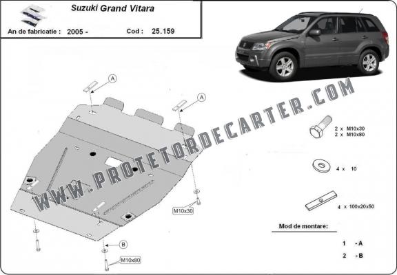 Protetor de Carter de aço Suzuki Grand Vitara 2