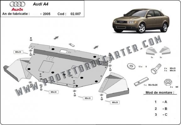 Protetor de Carter de aço Audi A4 B6
