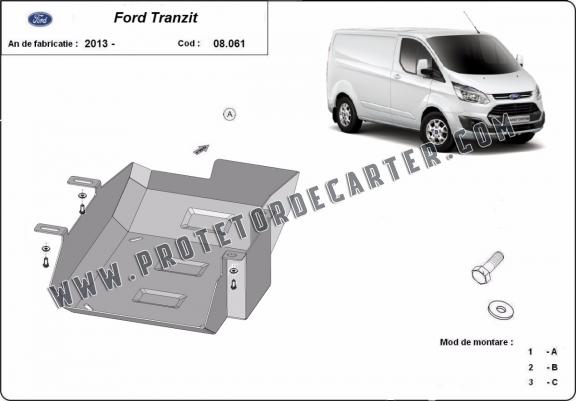 Protetor de aço tanque AdBlue Ford Transit Custom