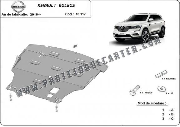 Protetor de Carter de aço Renault Koleos