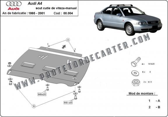  Protetor de caixa de velocidades manual de aço  Audi A4 B5