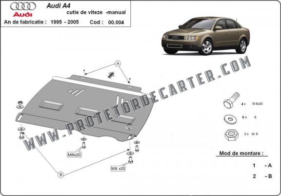  Protetor de caixa de velocidades manual de aço  Audi A4 B6