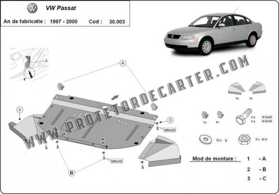 Protetor de Carter de aço VW Passat B5