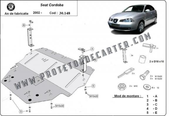 Protetor de Carter de aço Seat Cordoba Diesel