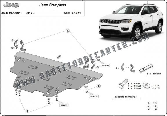 Protetor de Carter de aço Jeep Compass