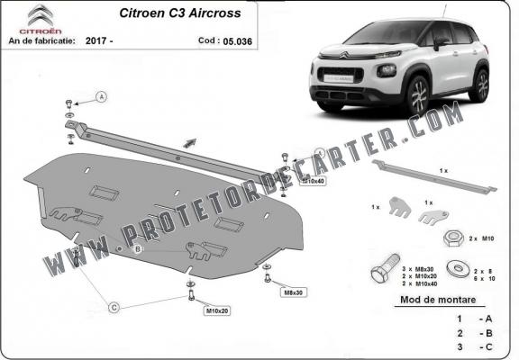 Protetor de Carter de aço Citroen C3 Aircross