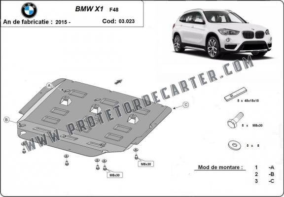 Protetor de Carter de aço BMW X1 F48