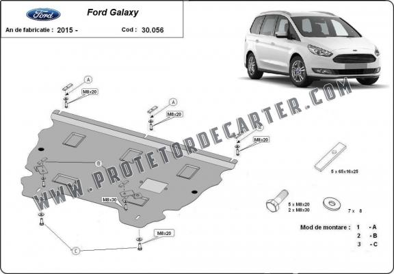 Protetor de Carter de aço Ford Galaxy 3