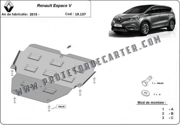 Protetor de Carter de aço Renault Espace 5