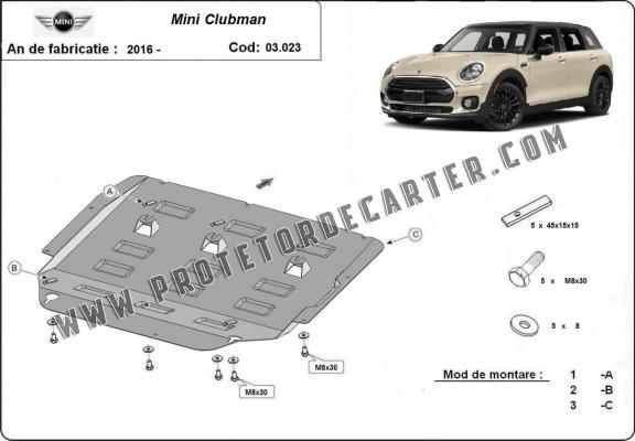 Protetor de Carter de aço Mini Clubman