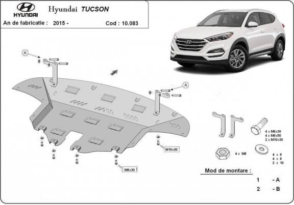 Protetor de Carter de aço Hyundai Tucson