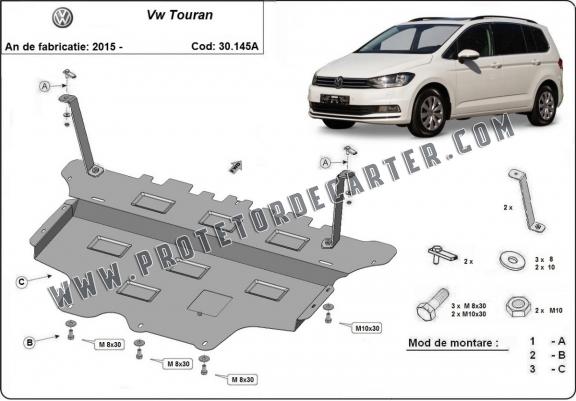 Protetor de Carter de aço VW Touran - automatic gearbox