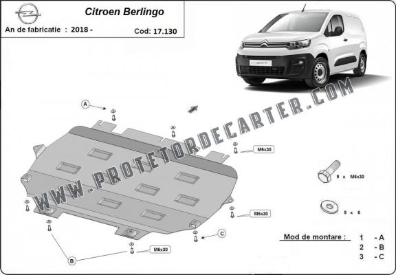 Protetor de Carter de aço Citroen Berlingo