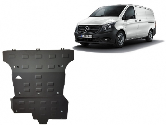 Protetor de Carter de aço Mercedes Vito W447, 2.2 D, 4x4