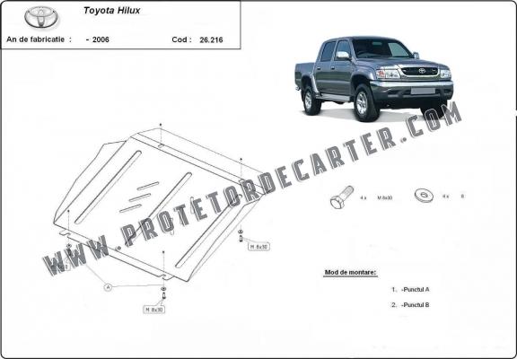 Protetor de Carter de aço Toyota Hilux