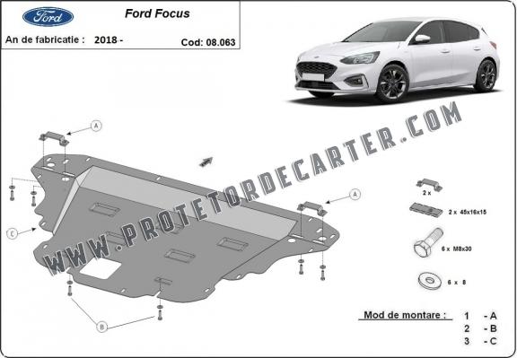 Protetor de Carter de aço Ford Focus 4