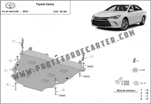 Protetor de Carter de aço Toyota Camry