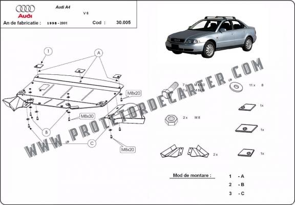 Protetor de Carter de aço Audi A4 B5