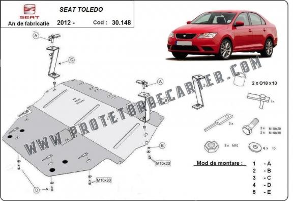 Protetor de Carter de aço Seat Toledo 4