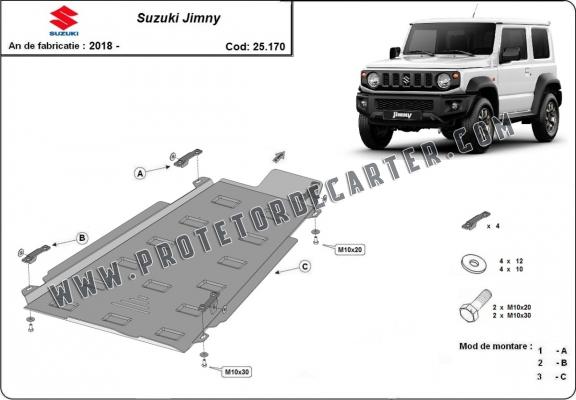  Protetor de  caso de transferência de aço   Suzuki Jimny