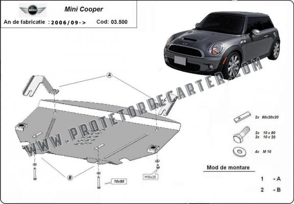 Protetor de Carter de aço Mini Cooper R56