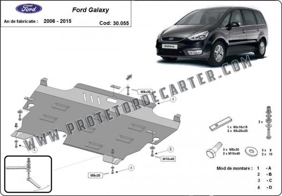 Protetor de Carter de aço Ford Galaxy 2