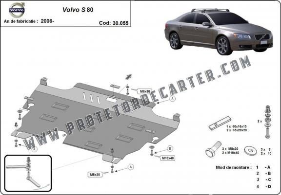 Protetor de Carter de aço Volvo S80