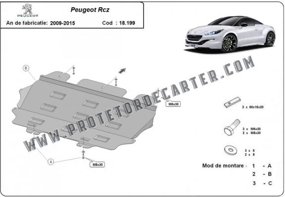 Protetor de Carter de aço Peugeot Rcz