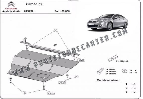 Protetor de Carter de aço citroen C5