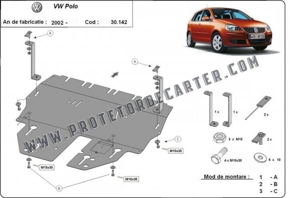 Protetor de Carter de aço VW Polo petrol