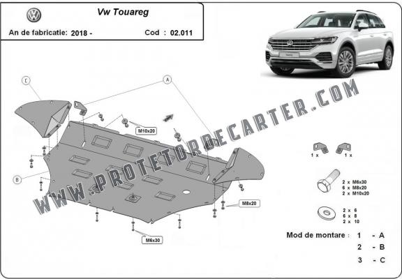 Protetor de Carter de aço Volkswagen Touareg