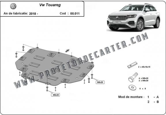  Protetor de caixa de velocidades de aço  VW Touareg