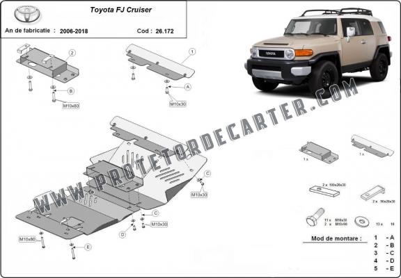 Protetor de Carter de aço Toyota Fj Cruiser