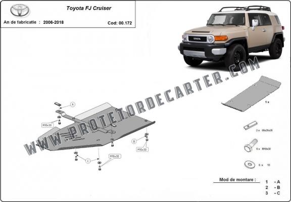  Protetor de caixa de velocidades de aço Toyota Fj Cruiser