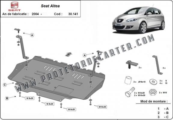 Protetor de Carter de aço Seat Altea