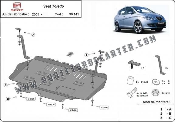 Protetor de Carter de aço Seat Toledo 3