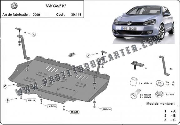 Protetor de Carter de aço VW Golf 6