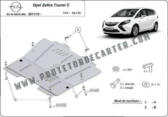 Protetor de Carter de aço Opel Zafira C