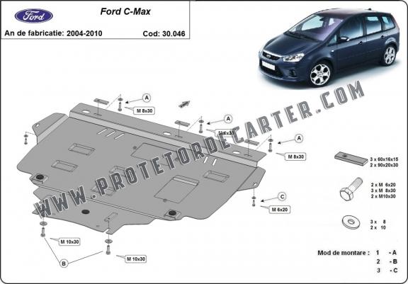 Protetor de Carter de aço Ford C - Max