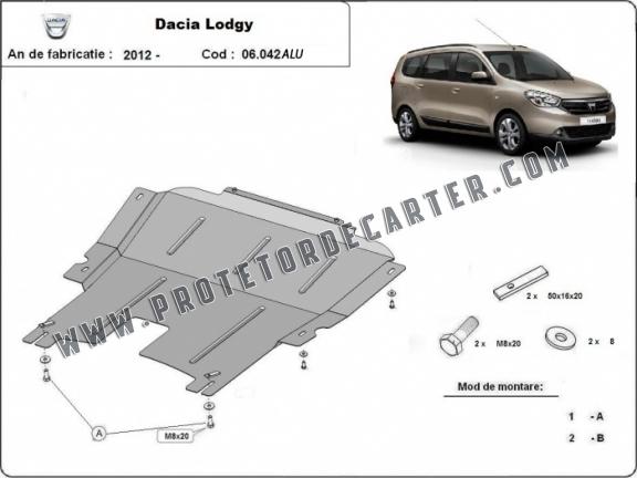 Protetor de Carter de alumínio DACIA LODGY