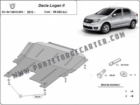 Protetor de Carter de alumínio DACIA LOGAN 2