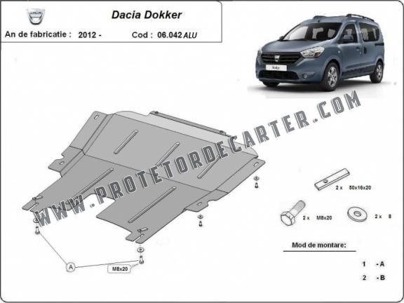 Protetor de Carter de alumínio DACIA DOKKER