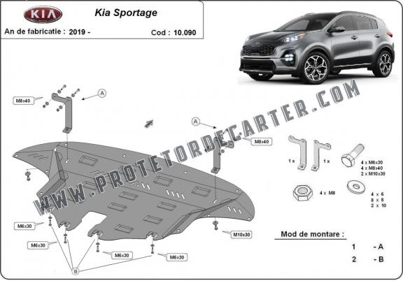 Protetor de Carter de aço Kia Sportage