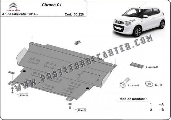 Protetor de Carter de aço Citroen C1