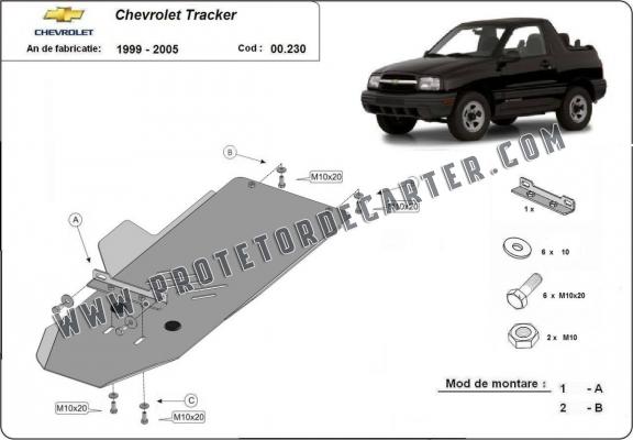  Protetor de caixa de velocidades de aço  Chevrolet Tracker